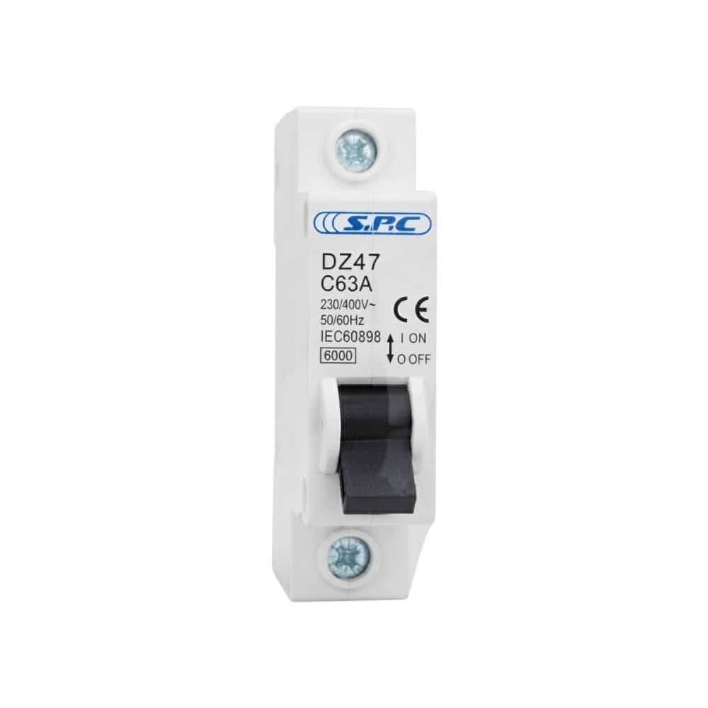 Interruptor automático unipolar DZ47 C63A S.P.C - Miniatura 3