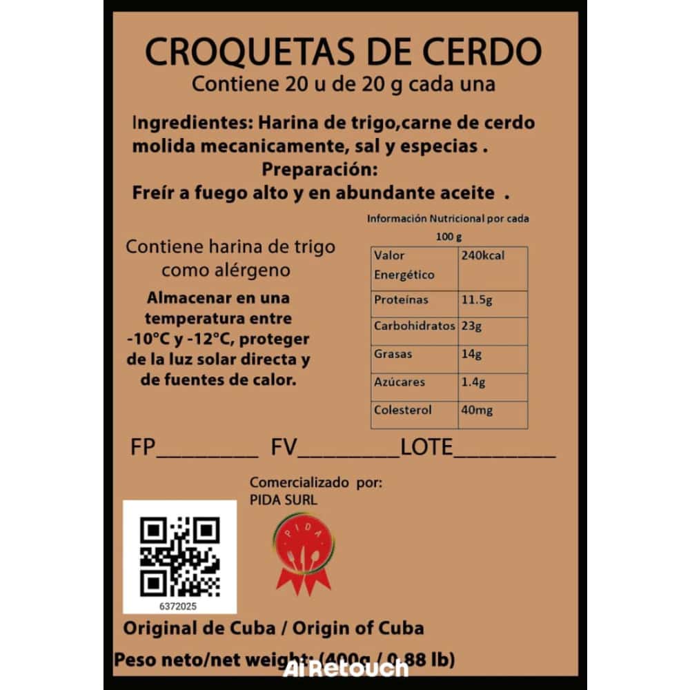 Croquetas de cerdo Pida (400 g / 14.10 oz) - Miniatura 2