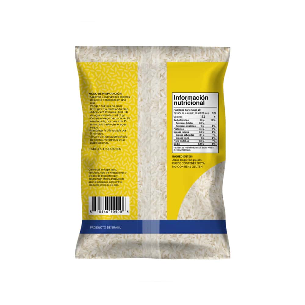 Arroz Blanco Super Yu (1 kg / 2.2 lb) - Miniatura 3