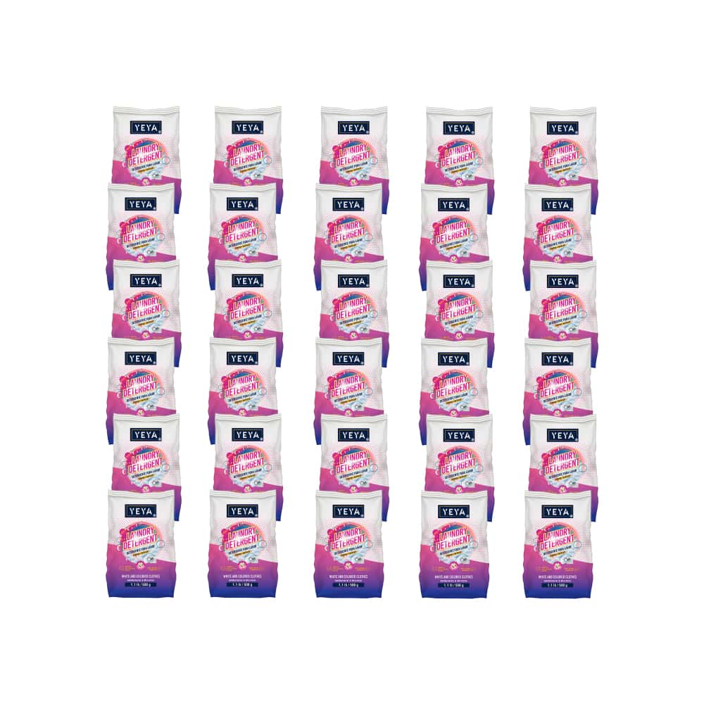 Detergente en polvo con aroma a flores YEYA (30 x 500 g / 1.1 lb - Miniatura 1