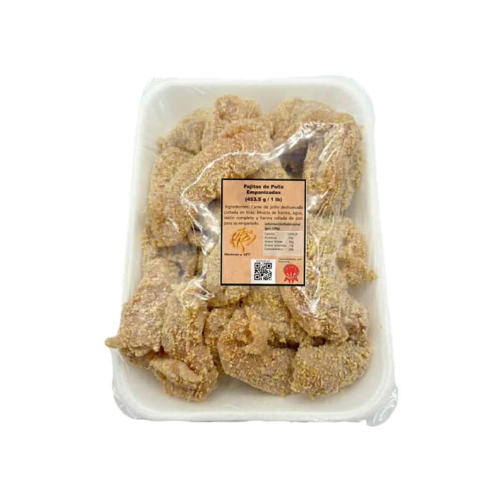 Fajitas de pollo empanizadas Pida (453.5 g / 1 lb) - Miniatura 2