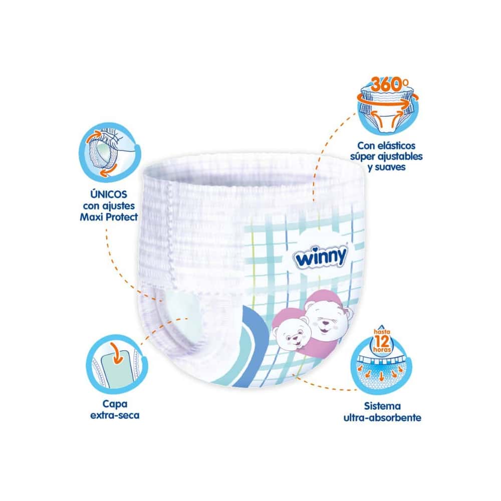 Pañales desechables extra grande Winny Ultratrim Sec (30 U) - Miniatura 2