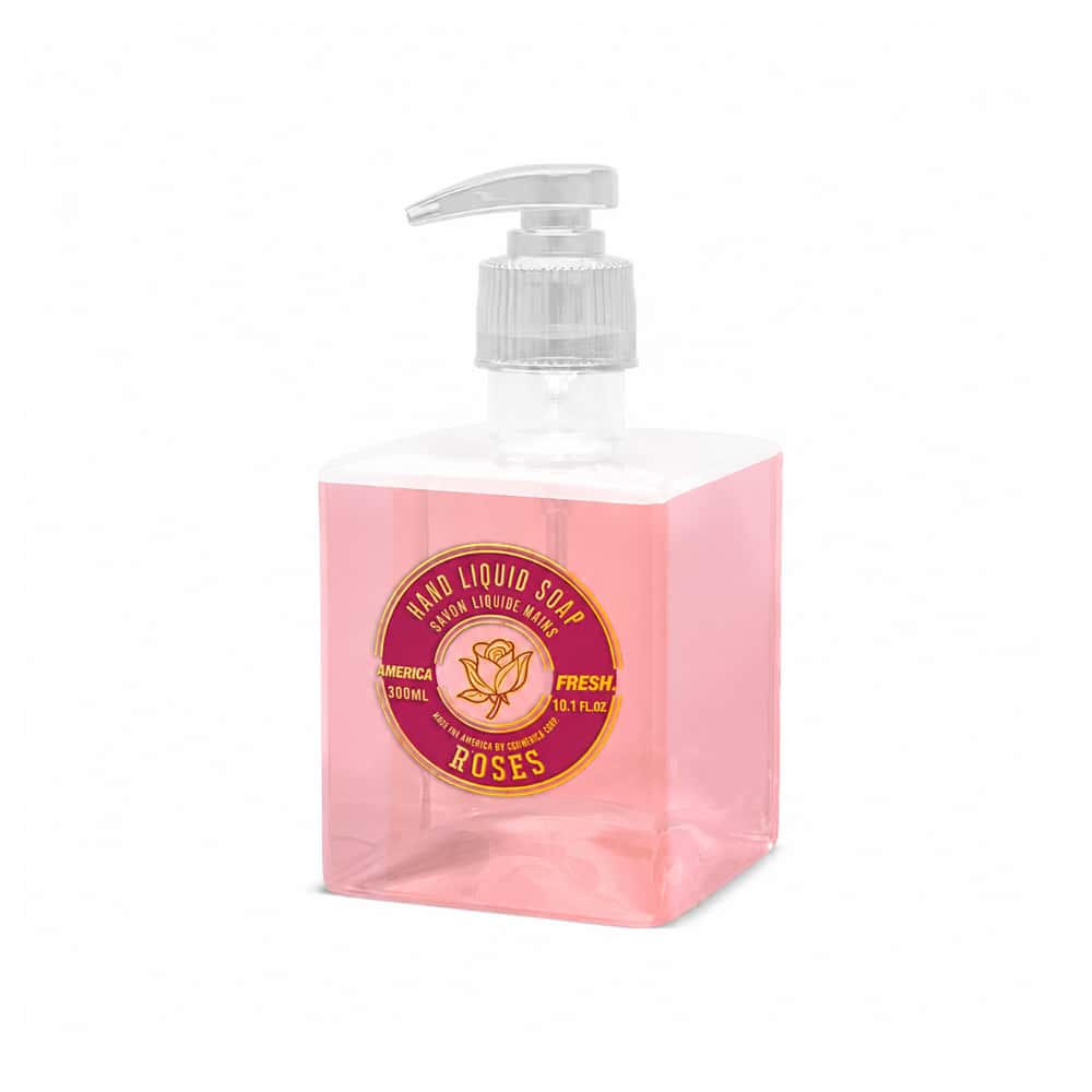 Jabón líquido de rosas para manos América Fresh (4 x 300 ml / 10.10 oz) - Miniatura 2