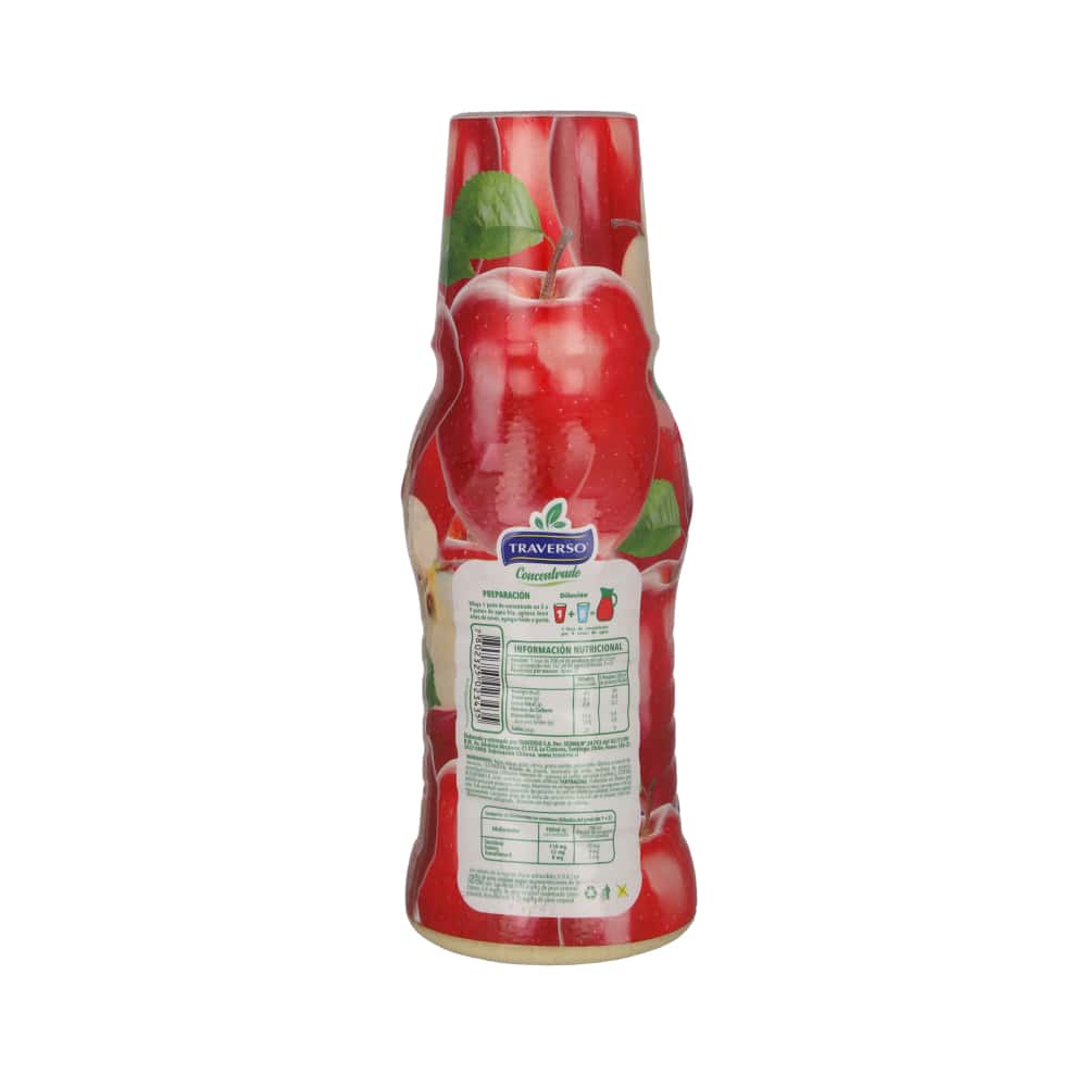 Jugo concentrado sabor manzana Traverso (900 ml) - Miniatura 2