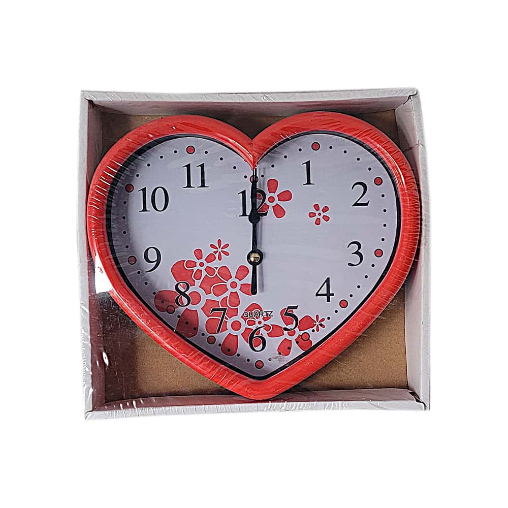 Reloj decorativo de pared en forma de corazón 21 cm Yanda - Miniatura 3