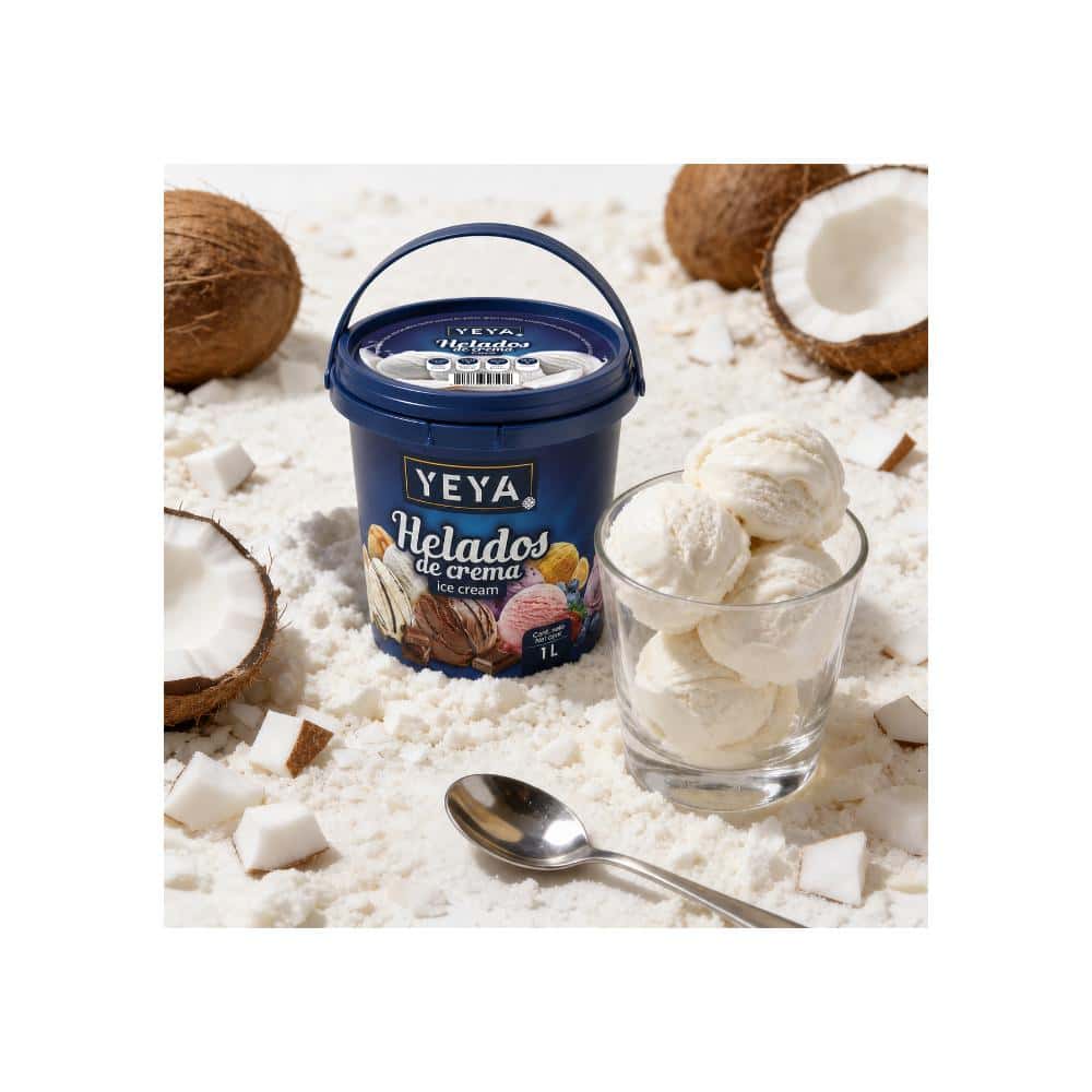 Helado de crema sabor a coco (1 L) - Miniatura 4