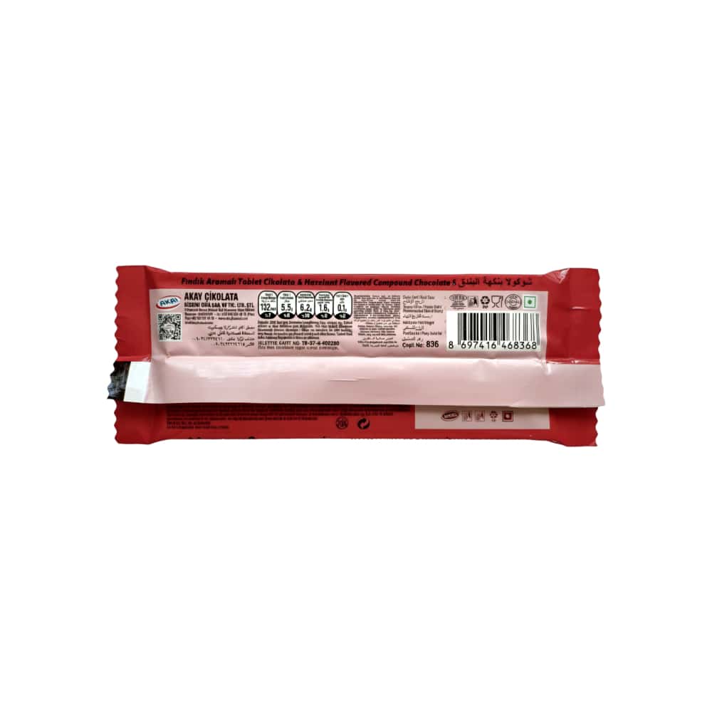Barra de chocolate con avellanas Akai Milano (55 g / 1.94 oz) - Miniatura 3