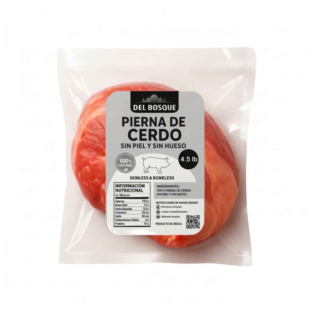Pierna de cerdo sin piel y sin hueso Del Bosque (2.04 kg / 4.5 lb) - Miniatura 6