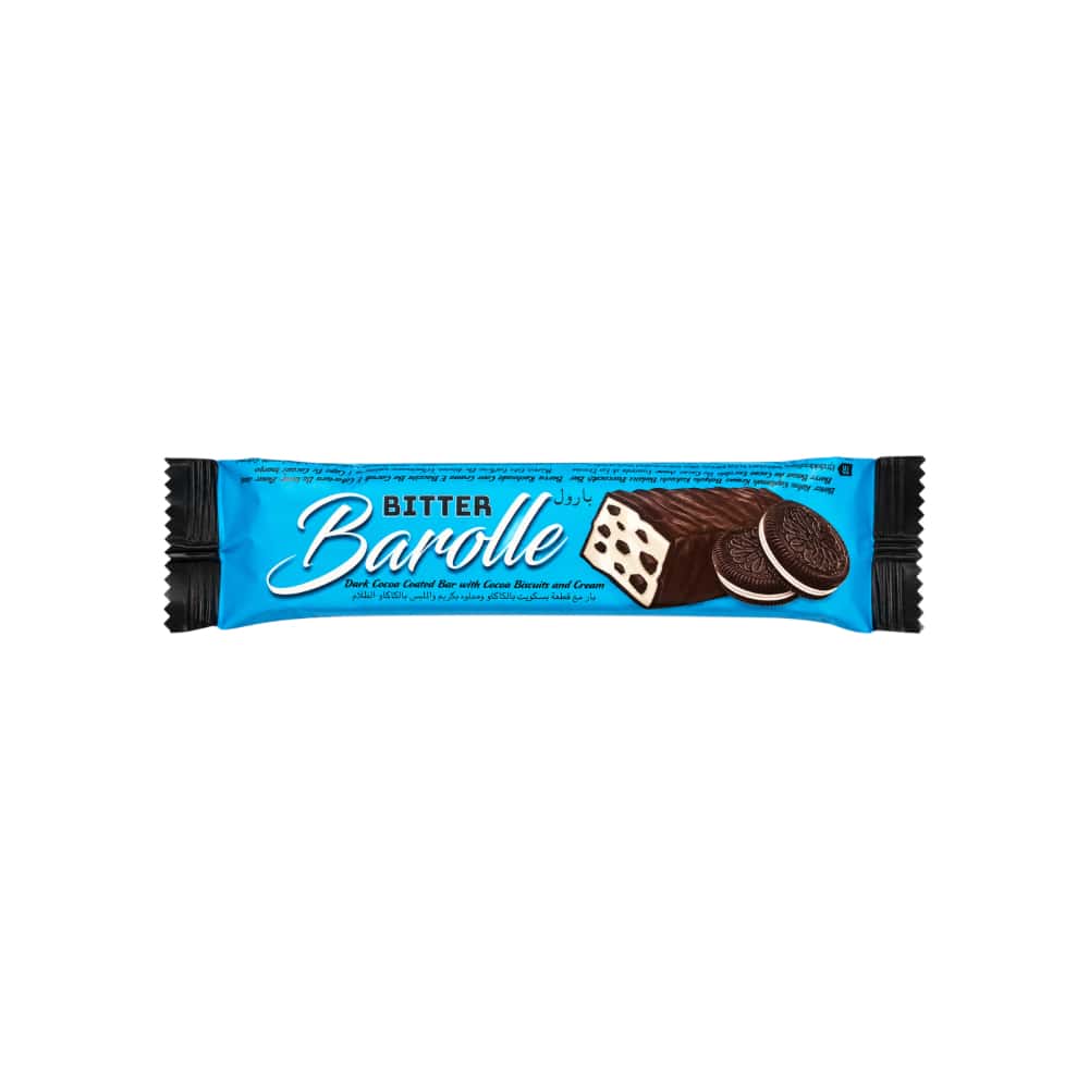 Barra de chocolate amargo rellena de crema y galletas de chocolate Bitter Barolle (50 g / 1.8 oz) - Miniatura 1