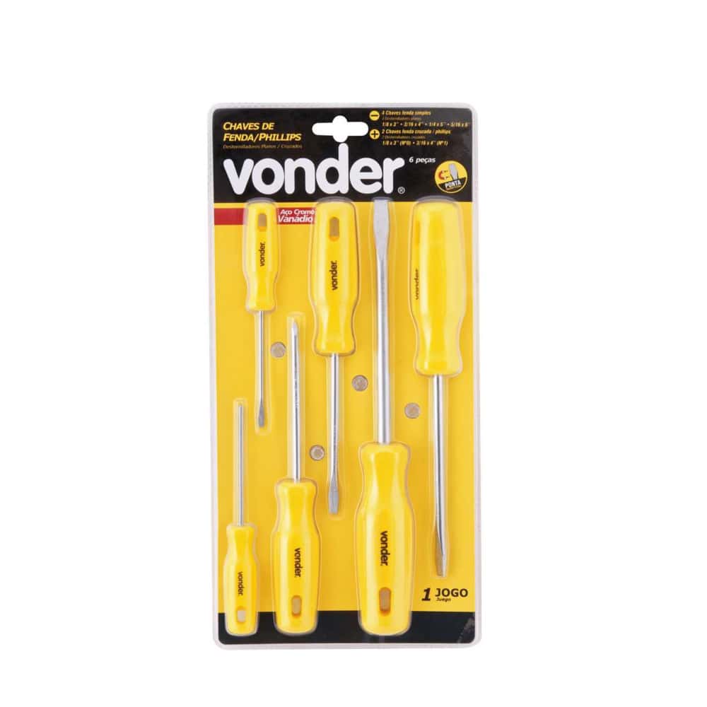 Juego de 6 destornilladores Phillips Vonder - Miniatura 7