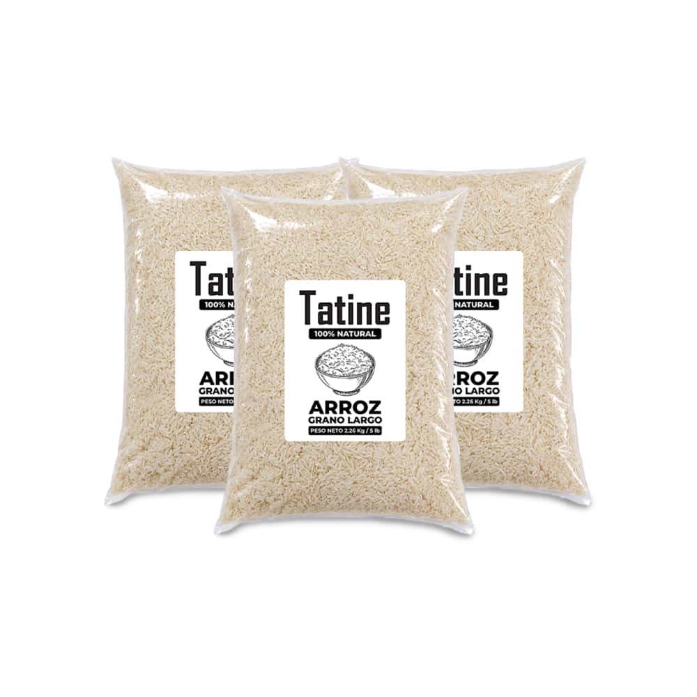 Arroz de grano largo Tatine (3 x 2.26 kg / 5 lb) - Miniatura 1