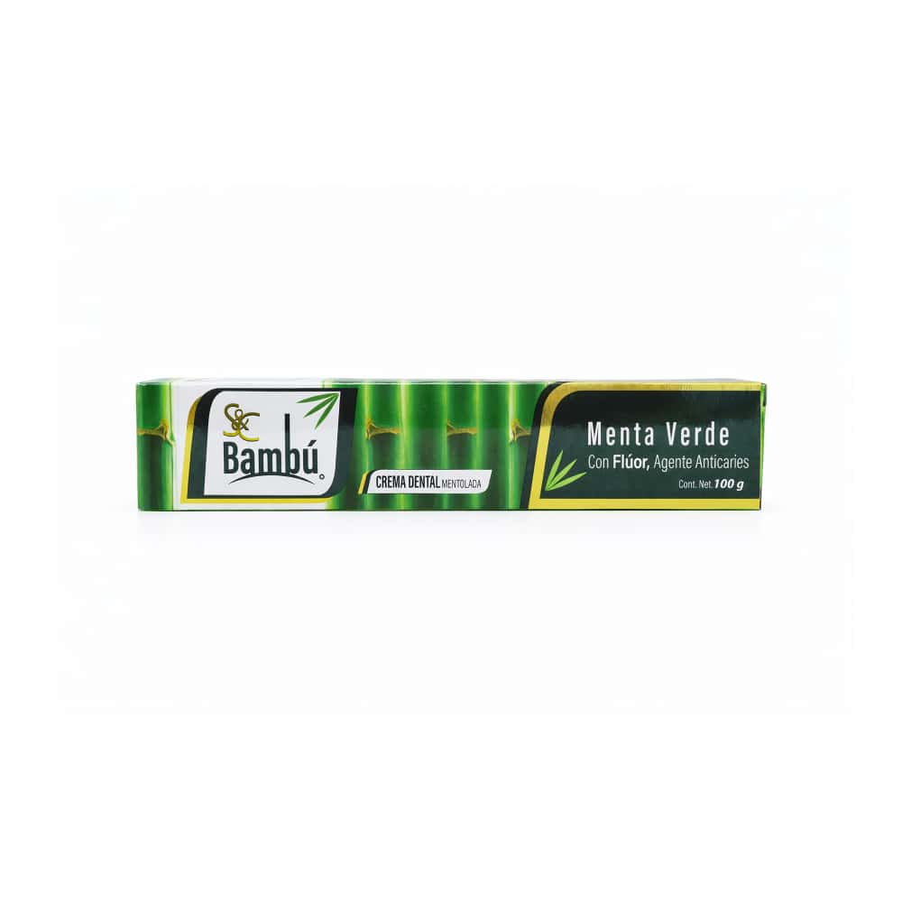 Crema dental mentolada Bambú S&C (100 g / 3.53 oz) - Miniatura 2