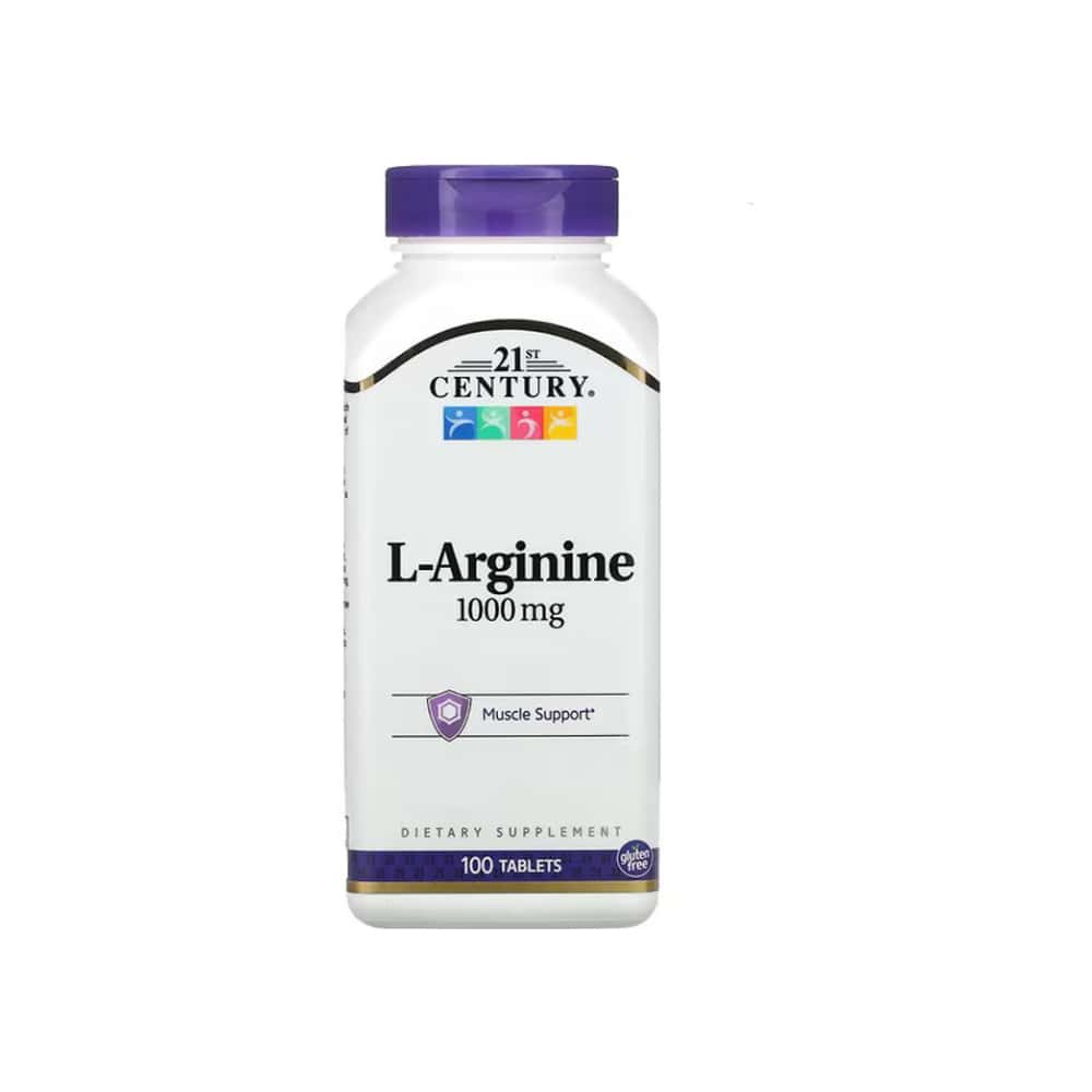 Suplemento dietético con L-Arginina 1000 mg 21st Century (100 tabletas) - Miniatura 1