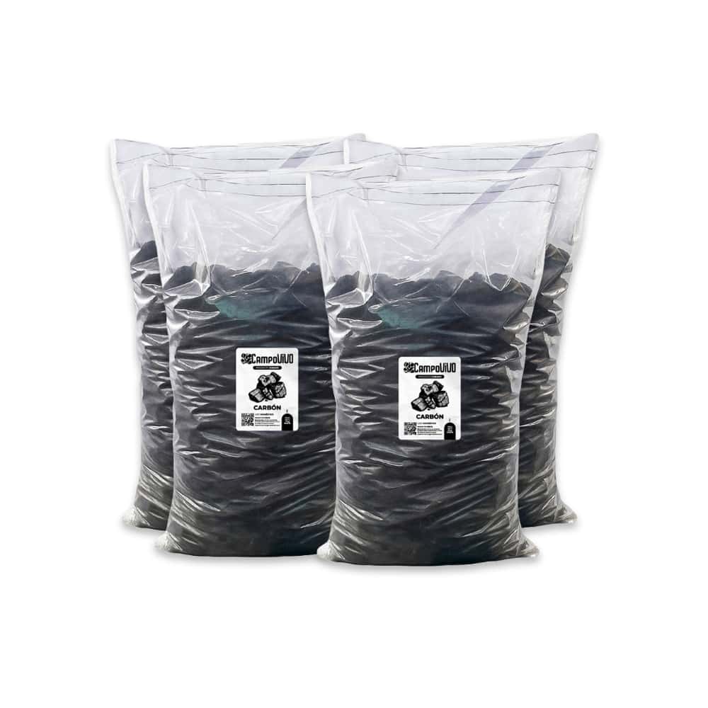 Carbón vegetal Campo Vivo (4 x 5 kg / 11.02 lb) - Miniatura 1