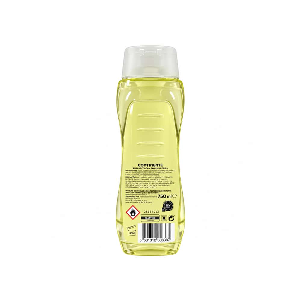Agua de colonia familiar cítrica Continente (750 ml / 25.36 floz) - Miniatura 2