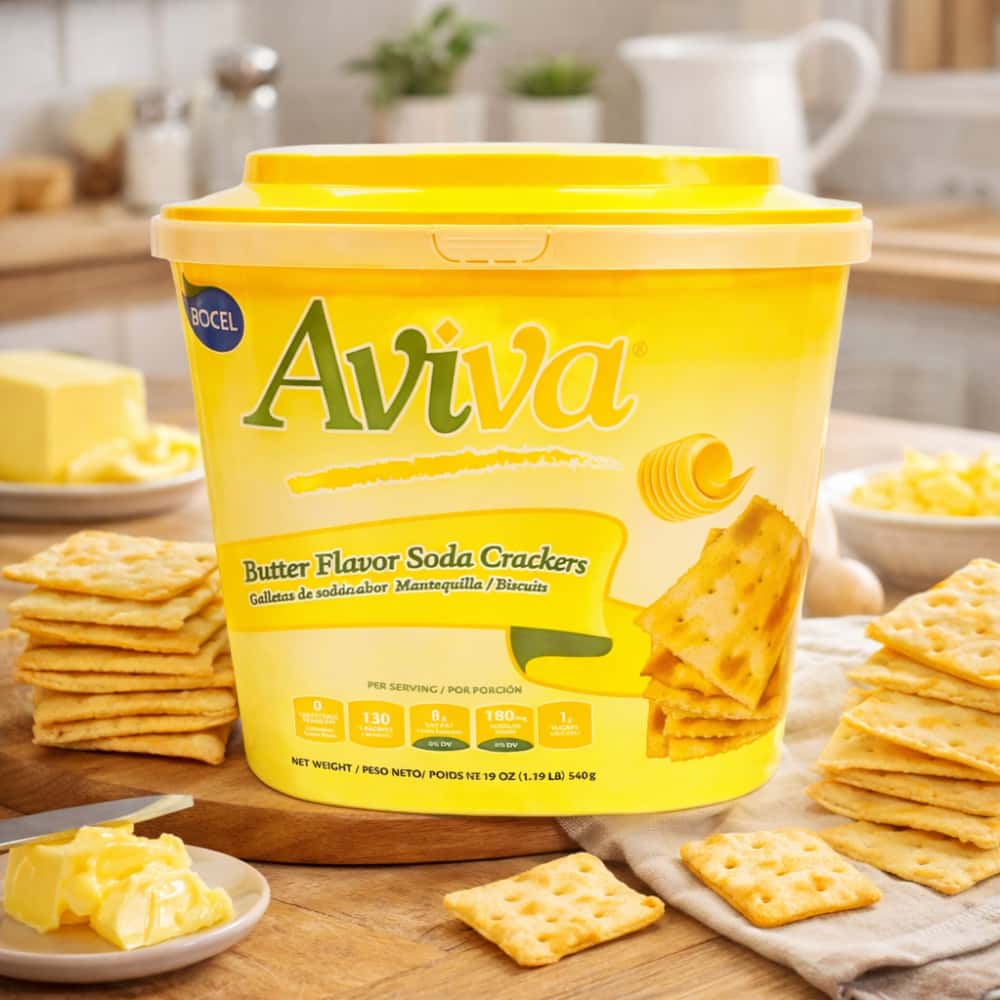 Galletas de soda sabor mantequilla Aviva (540 g / 1.19 lb) - Miniatura 5