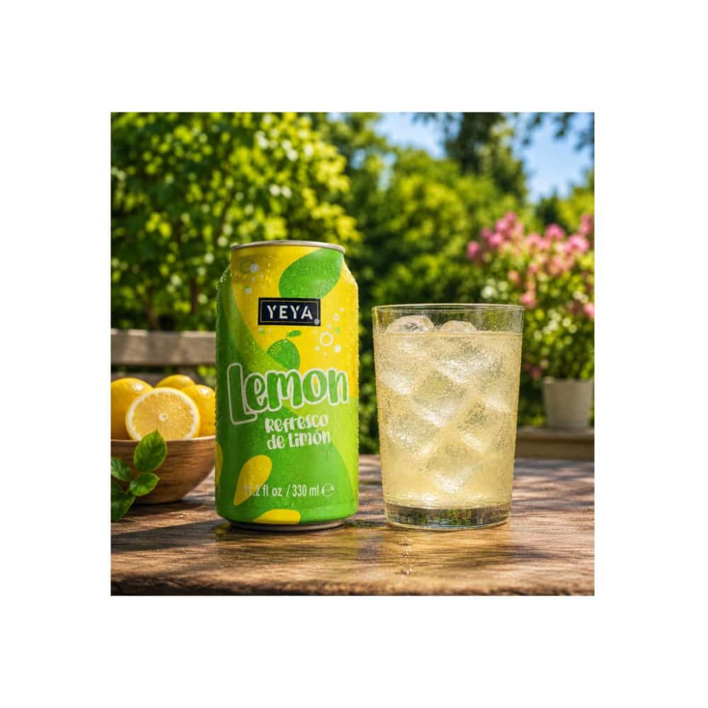 Refresco gaseado de limón YEYA (12 x 330 ml / 11.2 fl oz) - Miniatura 2