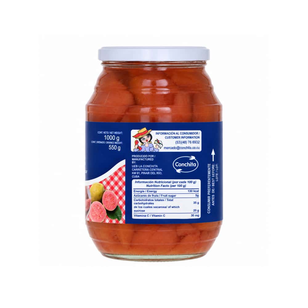 Cascos de guayaba en almíbar Conchita (1 kg / 2.2 lb) - Miniatura 2