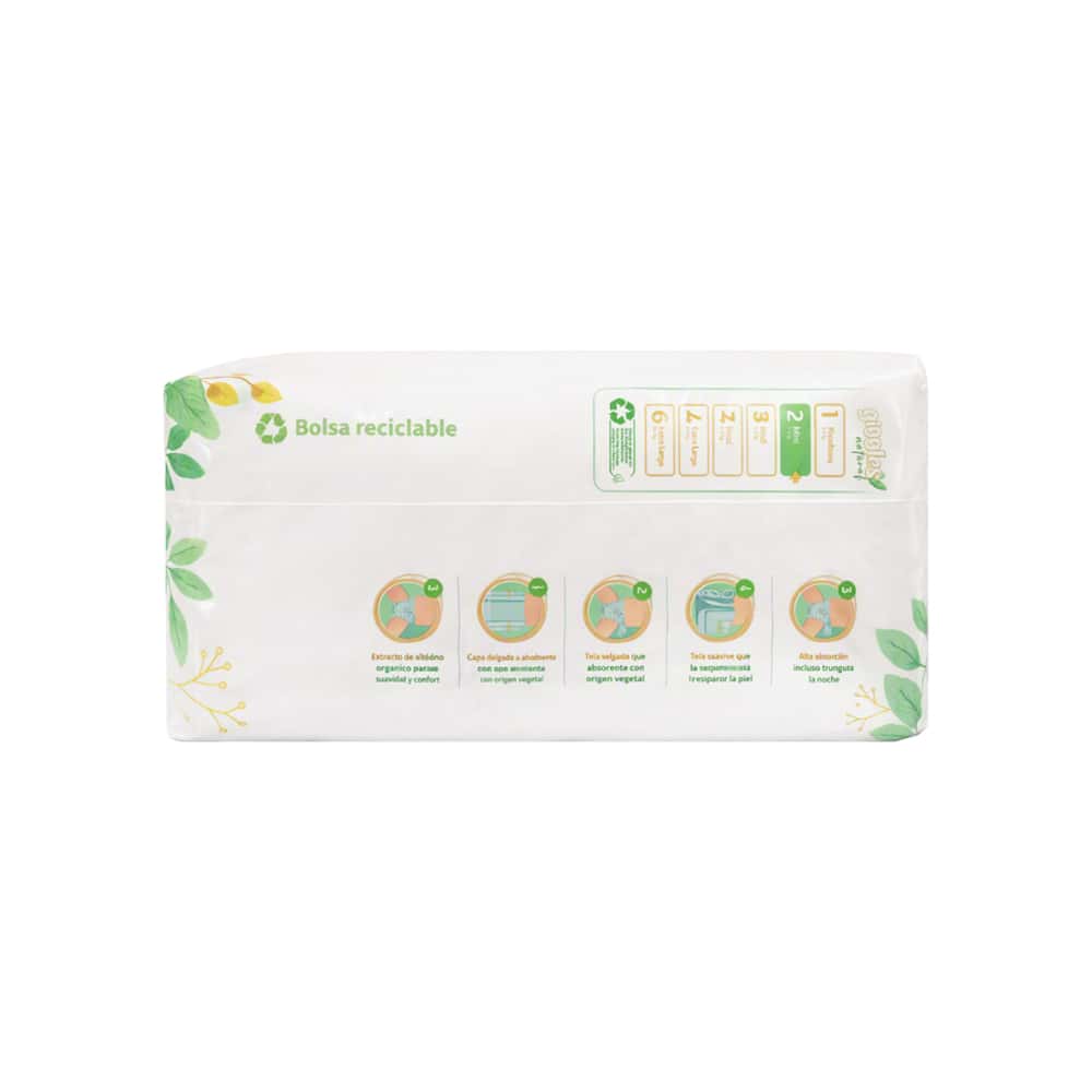 Pañales talla 2 mini Giggles Natural (40 U) - Miniatura 3