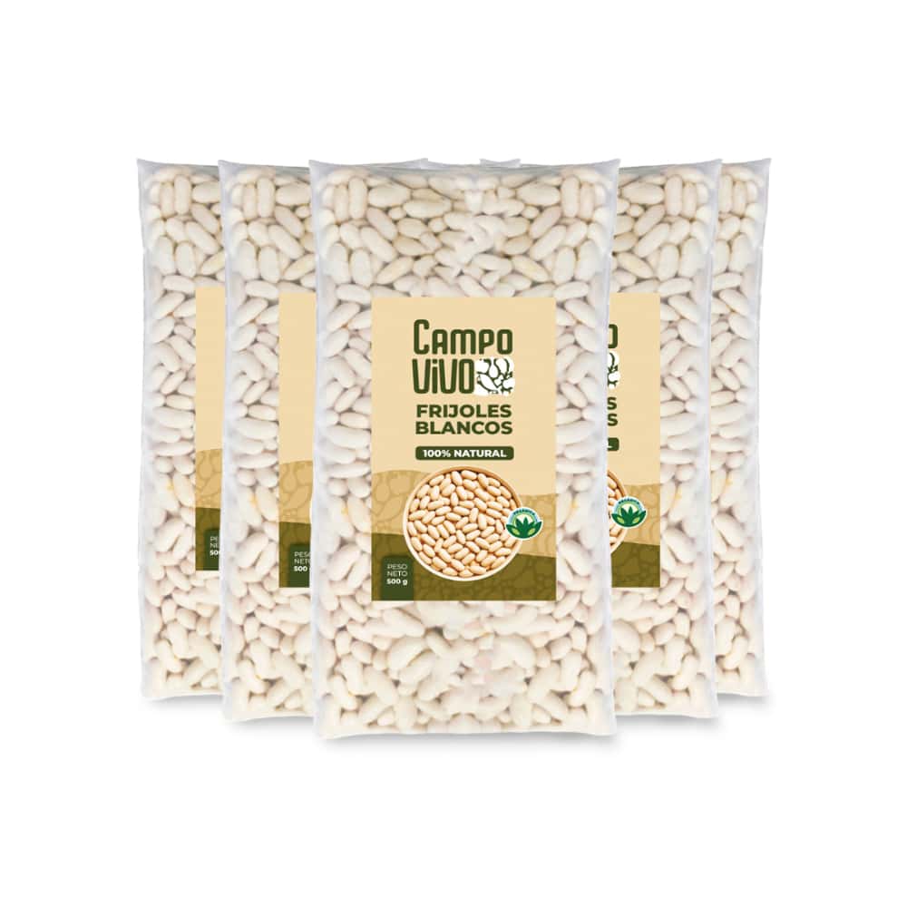 Frijoles blancos Campo Vivo (5 x 500 g / 1.1 lb) - Miniatura 1