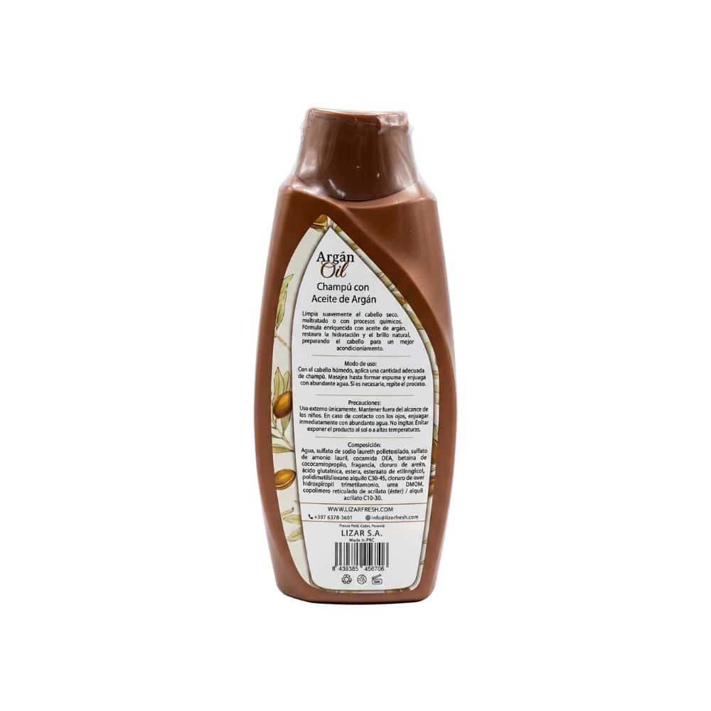 Champú sin sal con aceite de argán Lizar (500 ml) - Miniatura 2
