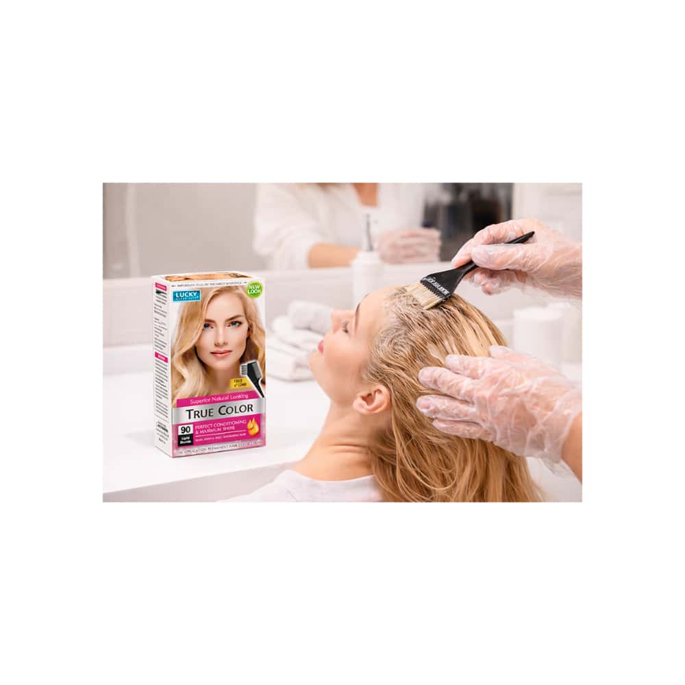 Tinte de cabello para mujer color rubio claro #90 Lucky Super Soft (40 ml / 1.36 fl. oz) - Miniatura 3