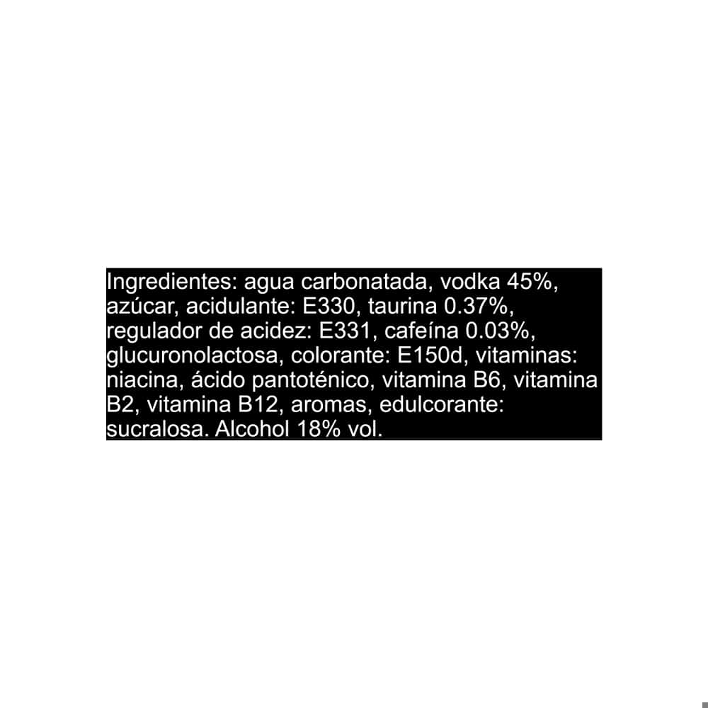 Bebida energizante con vodka Shaka (250 ml) - Miniatura 4