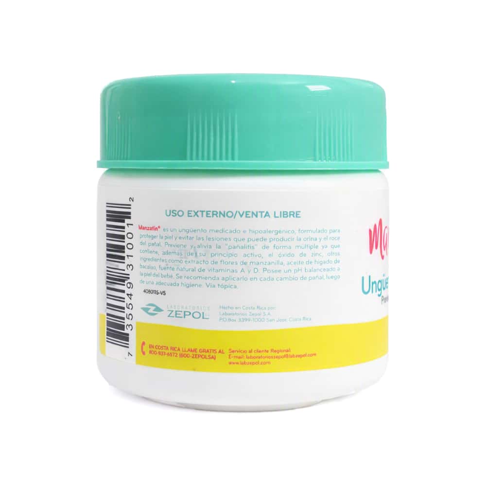 Ungüento infantil Manzatín (130 g / 4.59 oz) - Miniatura 2