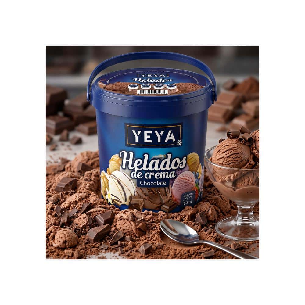 Helado de crema sabor a chocolate YEYA (500 ml) - Miniatura 5