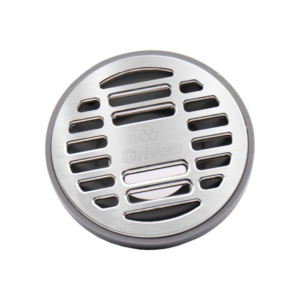 Desagüe tragante ABS cromado para sistema de drenaje en piso 4'' Griven - Miniatura 4