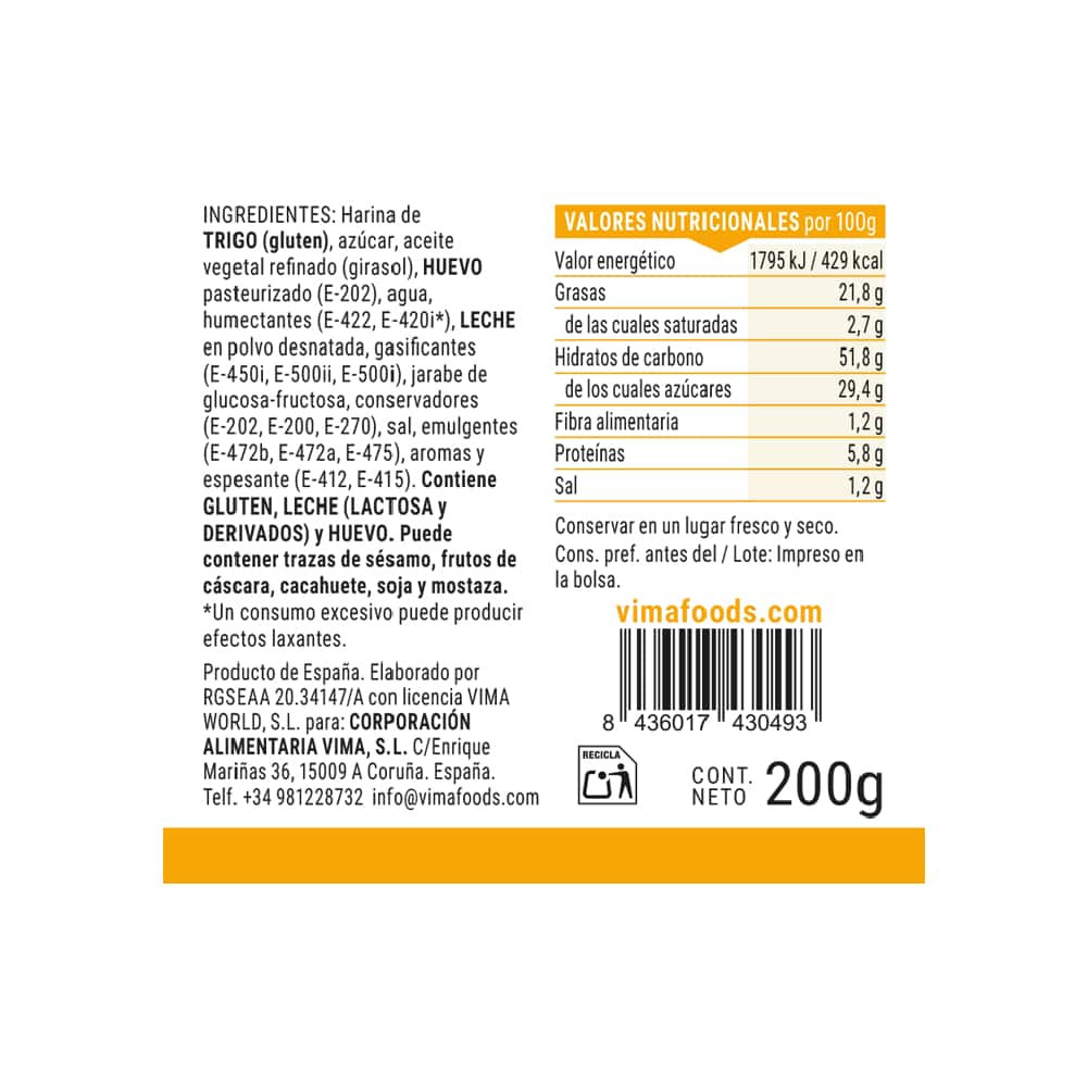 Mini magdalena clásica VIMA FOODS (200 g / 7 oz) - Miniatura 3
