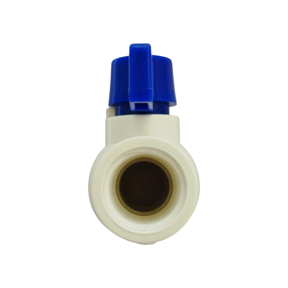 Llave de paso PVC con manija azul - 1/2 pulgada - Griven - Miniatura 4