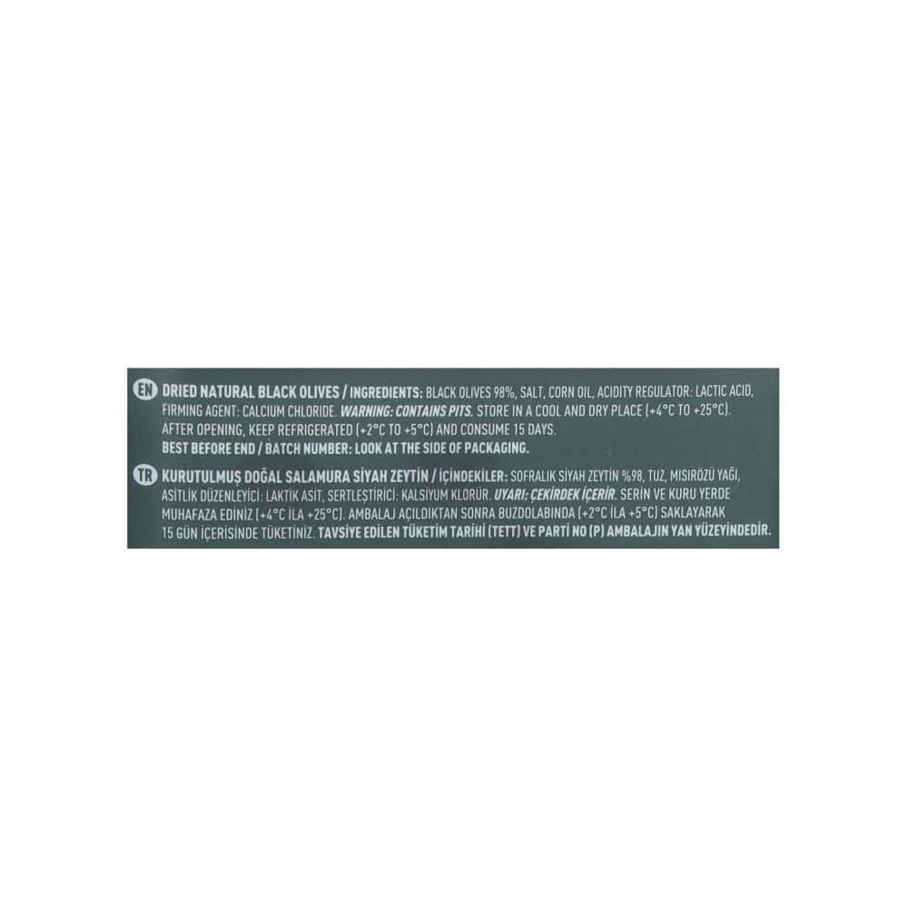 Aceitunas negras naturales deshidratadas Marmarabirlik (410 g / 14.5 oz) - Miniatura 3