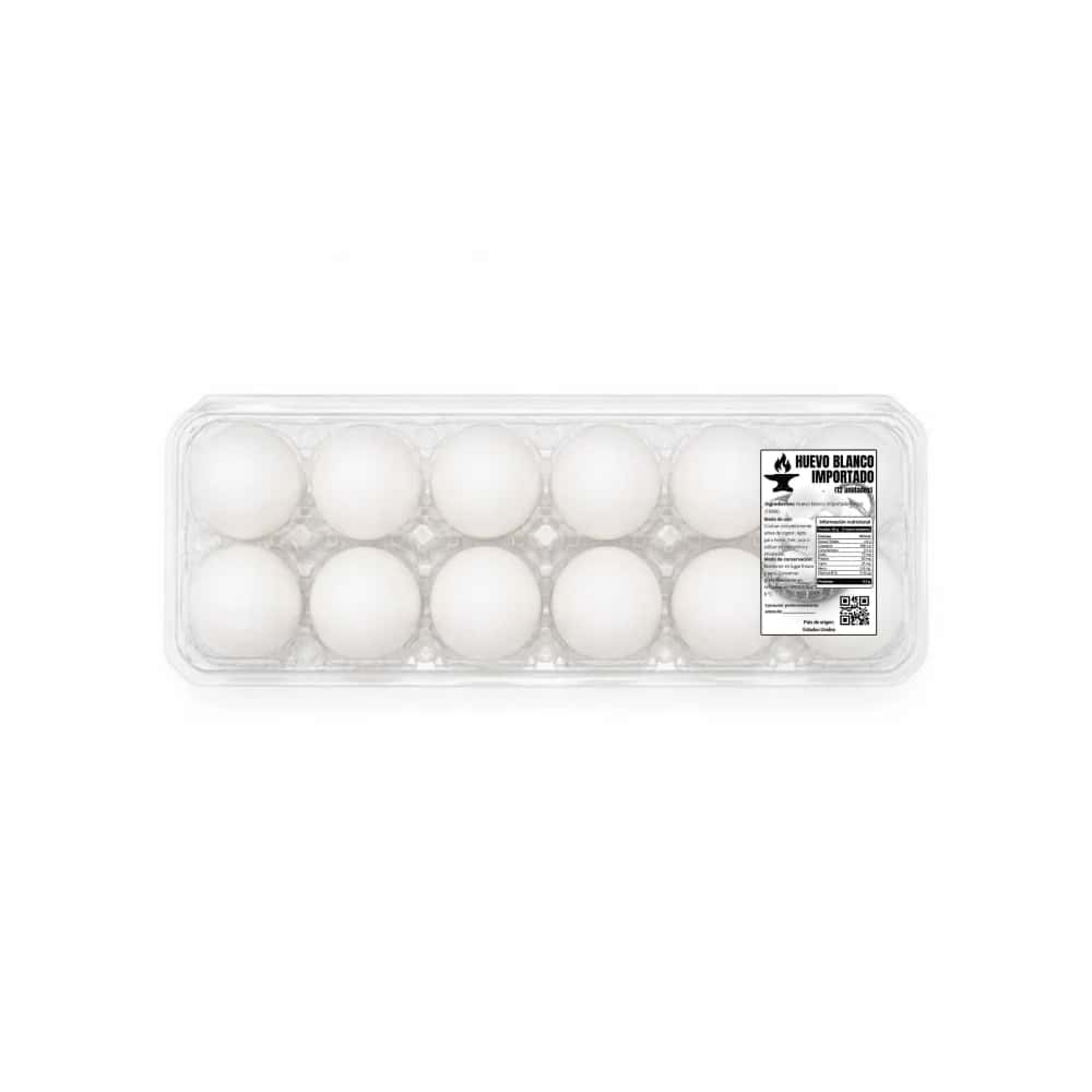 Huevos blanco importado Yunque (3 x 12 U) - Miniatura 2