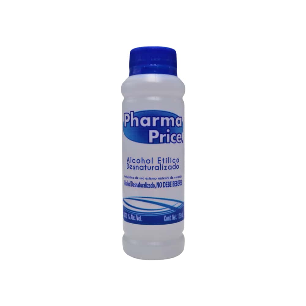 Alcohol etílico desnaturalizado 70% Pharma Price (125 ml / 4.39 fl. oz) - Miniatura 1