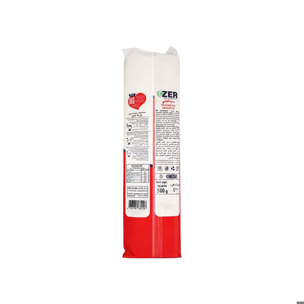 Espaguetis Zer (500 g / 1.1 lb) - Miniatura 4