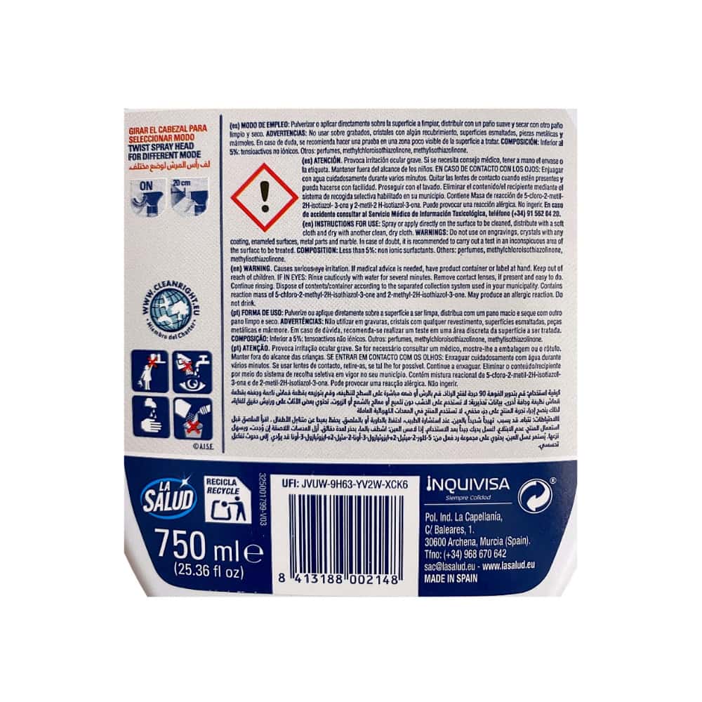 Removedor antical 2 en 1 La Salud (750 ml) - Miniatura 3