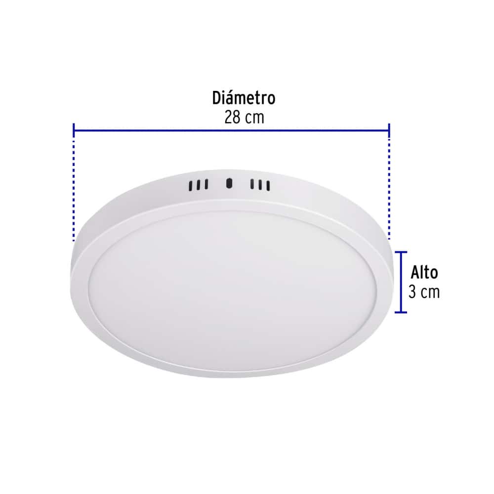 Luminario redondo blanco LED 24 W Volteck PLA-209L - Miniatura 6