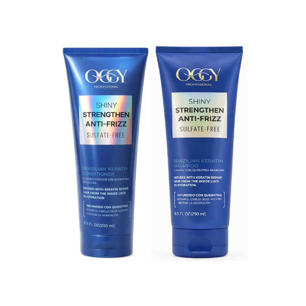 Set de champú y acondicionador con queratina brasileña Ocgy Professional - Miniatura 1