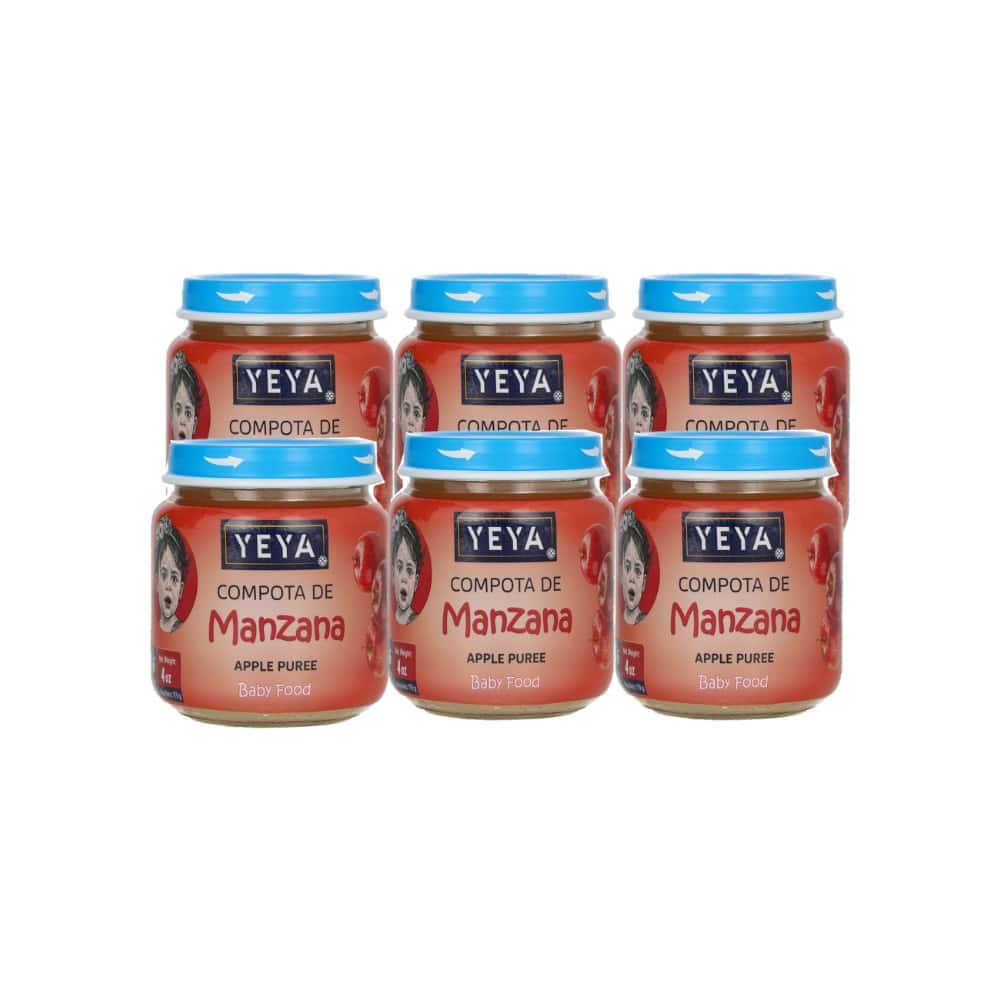 Compota de manzana YEYA (6 x 113 g / 4 oz) - Miniatura 1