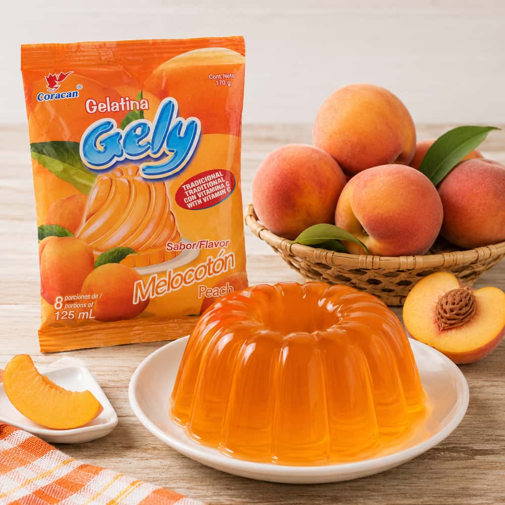 Gelatina sabor melocotón Gely (170 g / 5.9 oz) - Miniatura 5