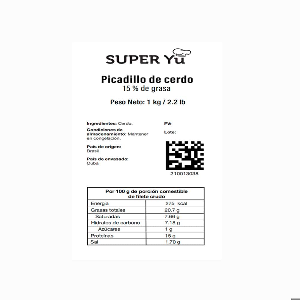 Picadillo de cerdo Super Yu (1 kg / 2.2 lb) - Miniatura 4