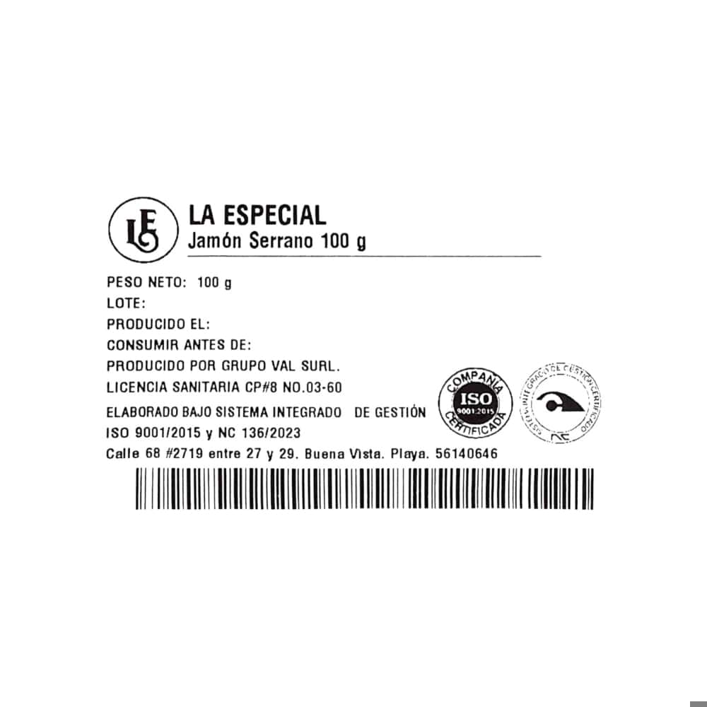 Jamón serrano La Especial (100 g / 3.52 oz) - Miniatura 2