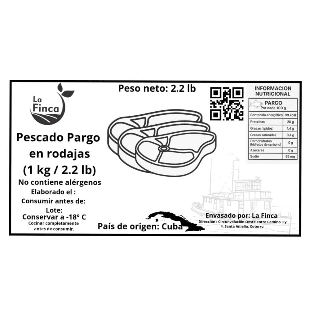 Pescado pargo en rodajas (1 kg / 2.2 lb) - Miniatura 4