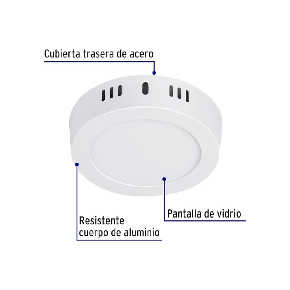 Luminario tipo plafón LED 6 W Volteck PLA-203L - Miniatura 4