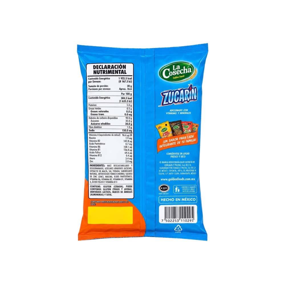 Cereal de hojuelas de maíz con azúcar La Cosecha Golden Foods (500 g / 1.10 lb) - Miniatura 2