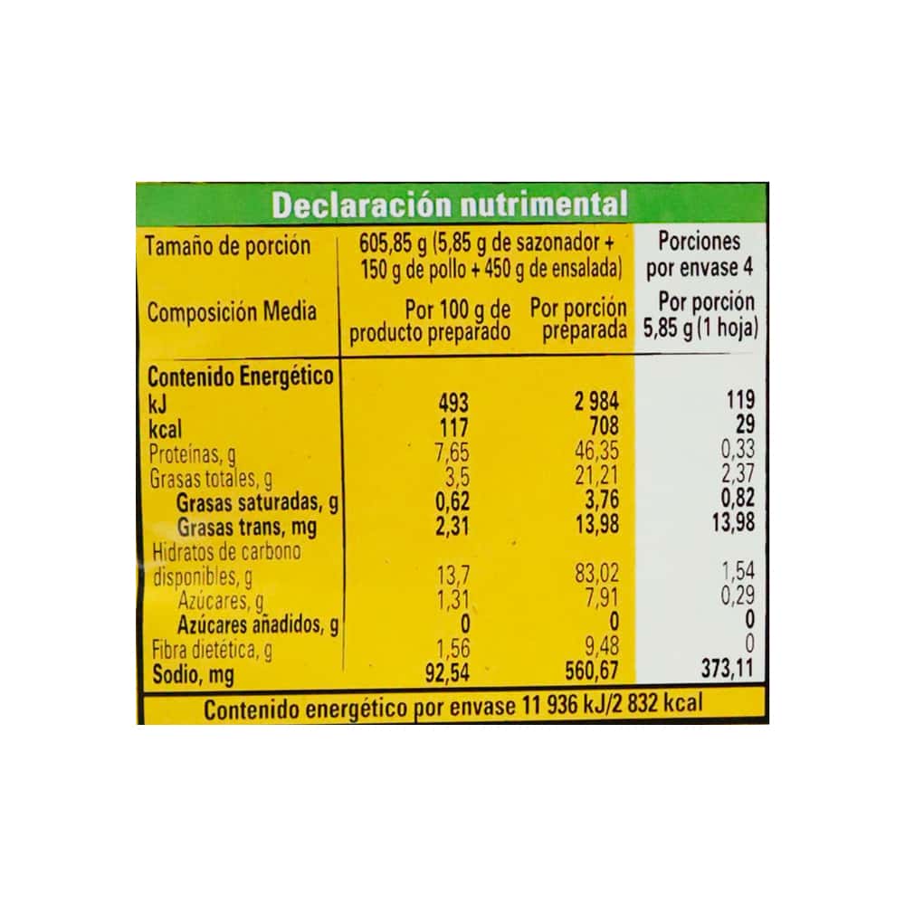 Papelitos sazonadores finas hierbas Maggi (23.4 g / 0.83 oz) - Miniatura 5