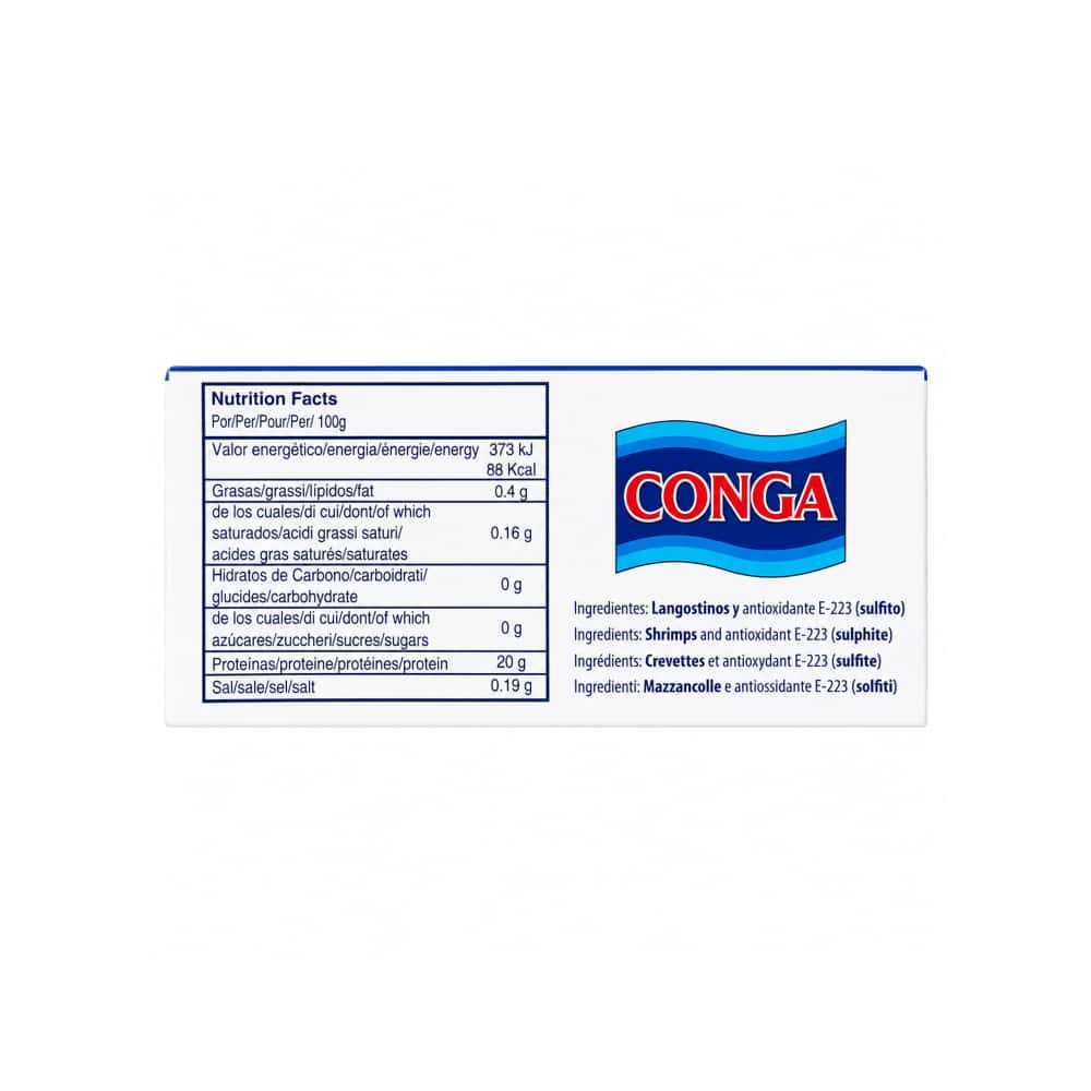 Caja de camarón limpio Conga (2kg / 4.4 lb) - Miniatura 3