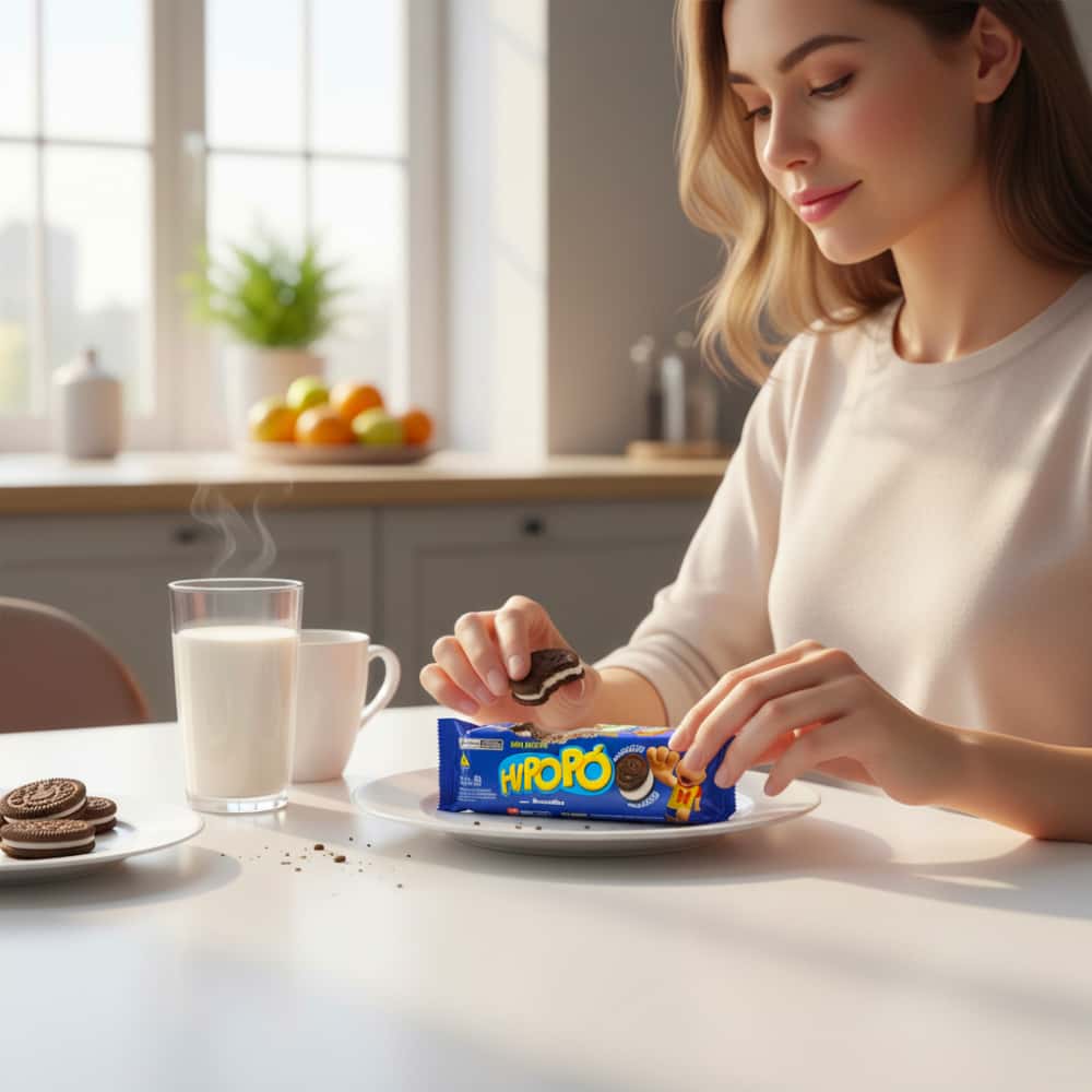 Galletas con relleno sabor vainilla Hipopó (80 g / 2.82 oz) - Miniatura 5