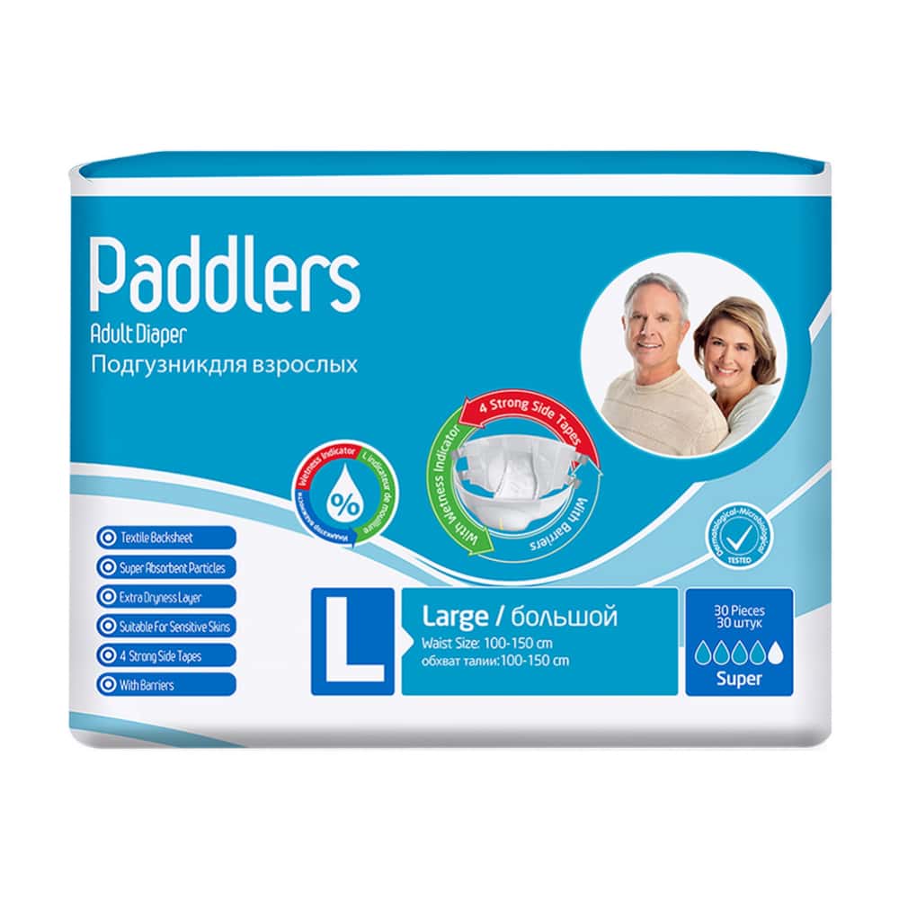 Pañales desechables para adulto talla L Paddlers (30 U) - Miniatura 1